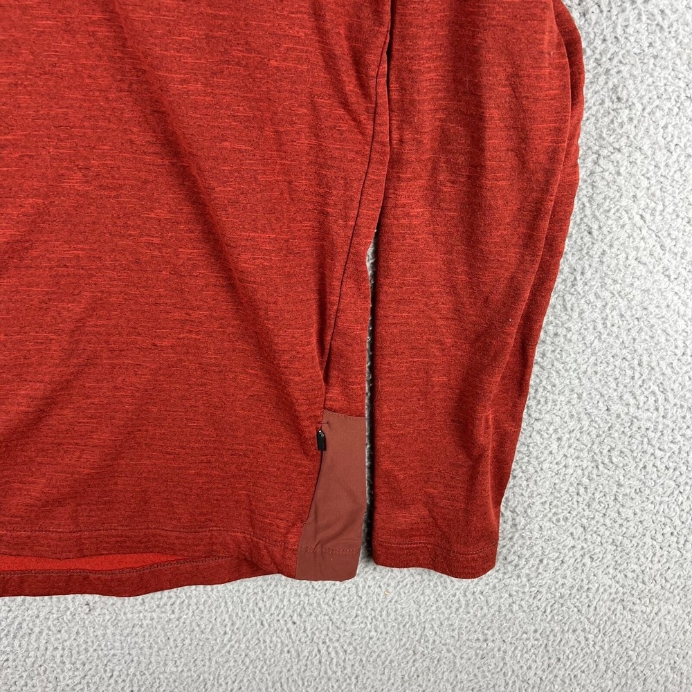 Nike Mens Small Therma Sphere Long Sleeve Running Shirt Burnt‎ Orange 930240-250 - Picture 3 of 14